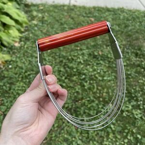 Vintage 1950's Androck Pastry Dough Blender Cherry Red Catalin Bakelite Utensils